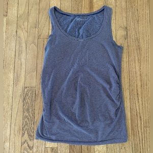 GAP maternity blue striped tank